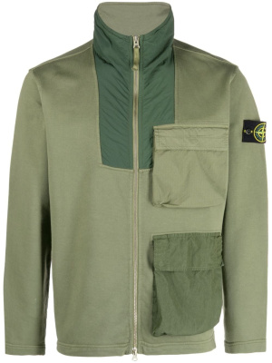 

Contrasting-panel long-sleeve sweatshirt, Stone Island Contrasting-panel long-sleeve sweatshirt