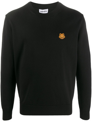 

Tiger patch wool jumper, Kenzo Tiger patch wool jumper