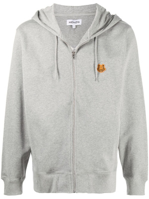 

Zip-up tiger patch hoodie, Kenzo Zip-up tiger patch hoodie