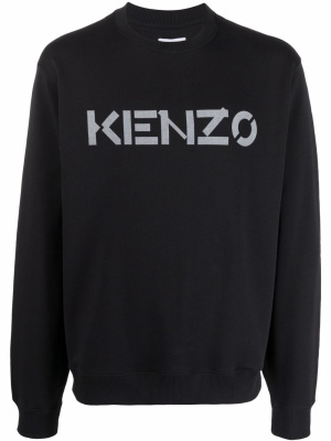 

Logo-print cotton sweatshirt, Kenzo Logo-print cotton sweatshirt