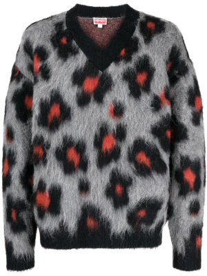 

Boke Flower V-neck jumper, Kenzo Boke Flower V-neck jumper