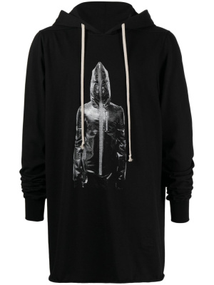 

Photograph-print cotton hoodie, Rick Owens DRKSHDW Photograph-print cotton hoodie