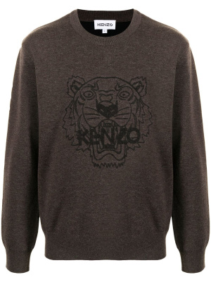 

Tiger-print crew neck sweatshirt, Kenzo Tiger-print crew neck sweatshirt
