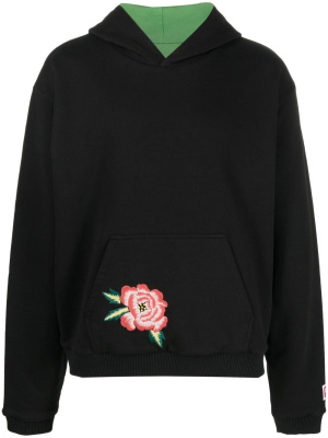 

Embroidered-motif cotton hoodie, Kenzo Embroidered-motif cotton hoodie