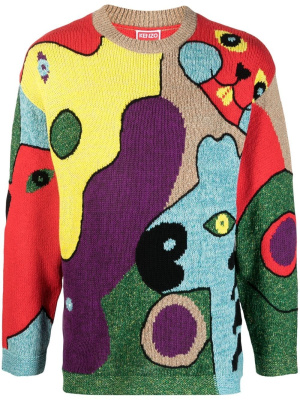 

Multicolour knitted jumper, Kenzo Multicolour knitted jumper
