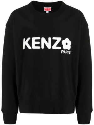 

Logo-print crew-neck sweatshirt, Kenzo Logo-print crew-neck sweatshirt