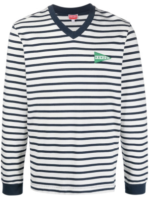

Stripe-print long-sleeve T-shirt, Kenzo Stripe-print long-sleeve T-shirt