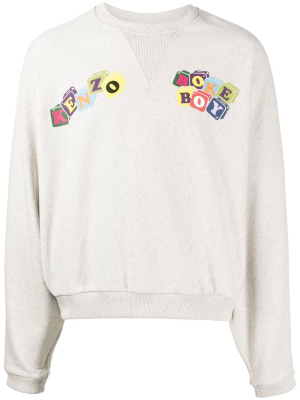 

Logo-print long-sleeve sweatshirt, Kenzo Logo-print long-sleeve sweatshirt