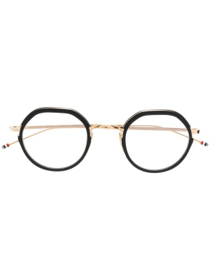 

Oval frame glasses, Thom Browne Eyewear Oval frame glasses