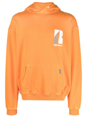 

Decade Of Speed rib-trimmed hoodie, Represent Decade Of Speed rib-trimmed hoodie