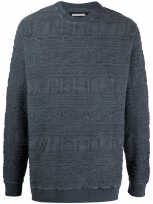 

Jacquard knit cotton pullover, Neighborhood Jacquard knit cotton pullover