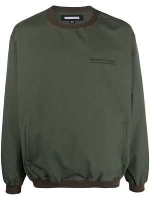 

Logo-embroidered long-sleeve sweatshirt, Neighborhood Logo-embroidered long-sleeve sweatshirt