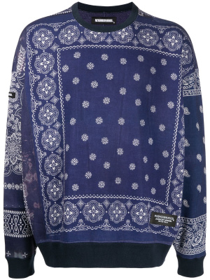 

Patchwork bandana-print sweatshirt, Neighborhood Patchwork bandana-print sweatshirt