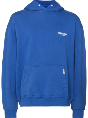 

Logo-print cotton hoodie, Represent Logo-print cotton hoodie