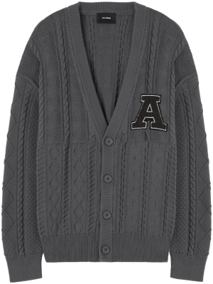 

Alpha logo-appliqué cardigan, Axel Arigato Alpha logo-appliqué cardigan