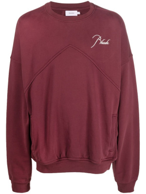 

Embroidered-logo cotton jumper, Rhude Embroidered-logo cotton jumper