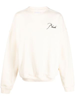 

Logo-embroidered crew-neck sweatshirt, Rhude Logo-embroidered crew-neck sweatshirt
