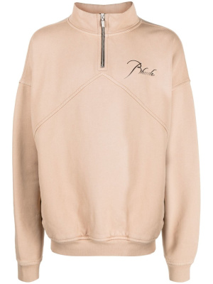 

Logo-embroidered high-neck sweatshirt, Rhude Logo-embroidered high-neck sweatshirt
