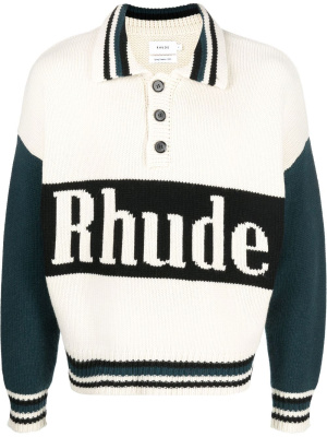 

Intarsia-knit logo jumper, Rhude Intarsia-knit logo jumper