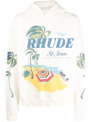 

Logo graphic-print hoodie, Rhude Logo graphic-print hoodie