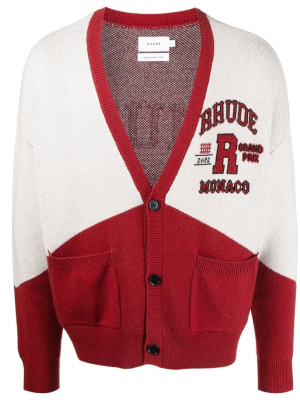 

Grand Prix cashmere-merino cardigan, Rhude Grand Prix cashmere-merino cardigan
