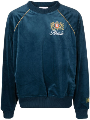 

Crest-embroidered sweatshirt, Rhude Crest-embroidered sweatshirt