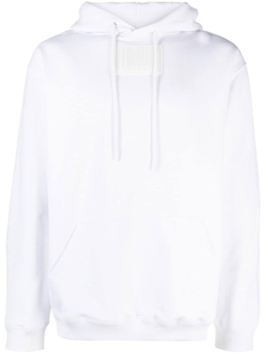

Barcode-patch drawstring hoodie, VTMNTS Barcode-patch drawstring hoodie