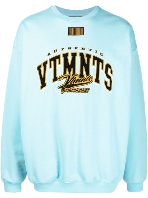 

Logo-print crew neck sweatshirt, VTMNTS Logo-print crew neck sweatshirt