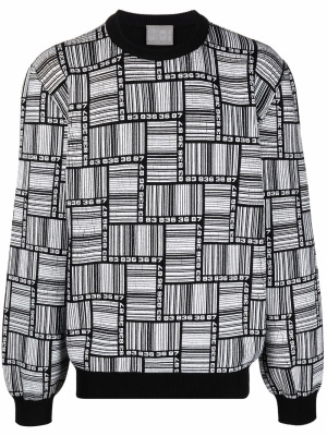 

Crew neck patterned jumper, VTMNTS Crew neck patterned jumper