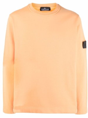 

Logo-patch long-sleeved sweatshirt, Stone Island Shadow Project Logo-patch long-sleeved sweatshirt