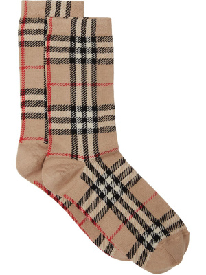 

Vintage check intarsia-knit socks, Burberry Vintage check intarsia-knit socks
