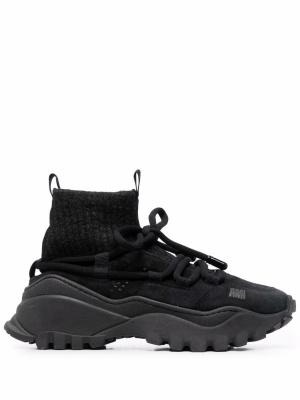 

Otto suede-panelled sneakers, AMI Paris Otto suede-panelled sneakers