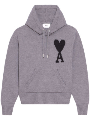 

Ami de Coeur knitted hoodie, AMI Paris Ami de Coeur knitted hoodie