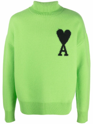 

Ami de Coeur roll-neck jumper, AMI Paris Ami de Coeur roll-neck jumper