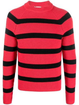 

Striped crew-neck jumper, AMI Paris Striped crew-neck jumper