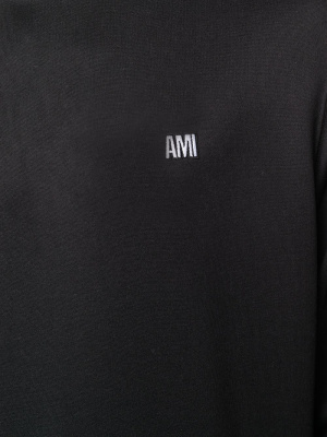 

Crew neck sweatshirt with Ami embroidery, AMI Paris Crew neck sweatshirt with Ami embroidery