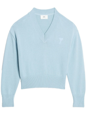 

Ami De Coeur V-neck jumper, AMI Paris Ami De Coeur V-neck jumper