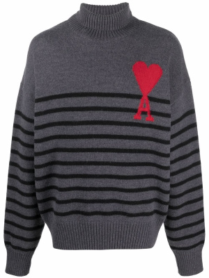 

Ami de Coeur striped jumper, AMI Paris Ami de Coeur striped jumper