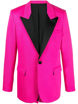 

Contrast-lapels suit jacket, AMI Paris Contrast-lapels suit jacket