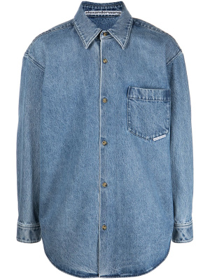 

Oversized denim shirt jacket, Alexander Wang Oversized denim shirt jacket