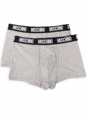 

Two-pack logo-waistband boxer briefs, Moschino Two-pack logo-waistband boxer briefs