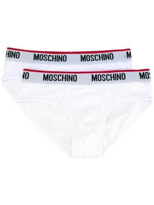 

Two-pack logo briefs, Moschino Two-pack logo briefs
