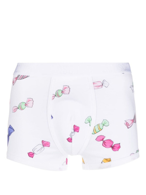 

Sweet-print cotton boxer short, Moschino Sweet-print cotton boxer short