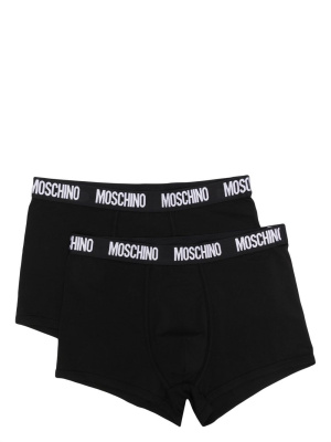 

Pack of two logo-waistband boxer briefs, Moschino Pack of two logo-waistband boxer briefs
