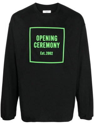 

3D box logo crew-neck sweatshirt, Opening Ceremony 3D box logo crew-neck sweatshirt