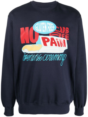 

Slogan-print crew-neck sweatshirt, Opening Ceremony Slogan-print crew-neck sweatshirt