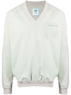 

Logo-embroidered V-neck sweatshirt, Opening Ceremony Logo-embroidered V-neck sweatshirt