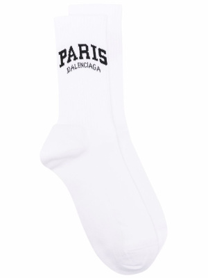 

Paris-jacquard tennis socks, Balenciaga Paris-jacquard tennis socks