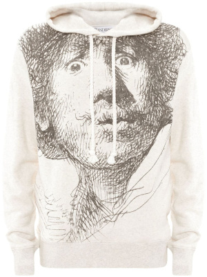 

Rembrandt drawstring hoodie, JW Anderson Rembrandt drawstring hoodie