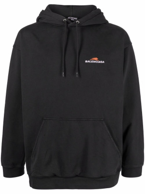 

Year Of The Tiger embroidered-logo hoodie, Balenciaga Year Of The Tiger embroidered-logo hoodie